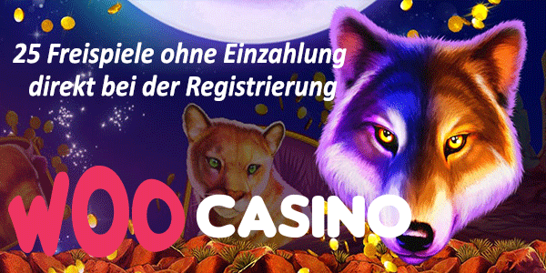 Woo Casino Bonus ohne Einzahlung ? 25 Freispiele