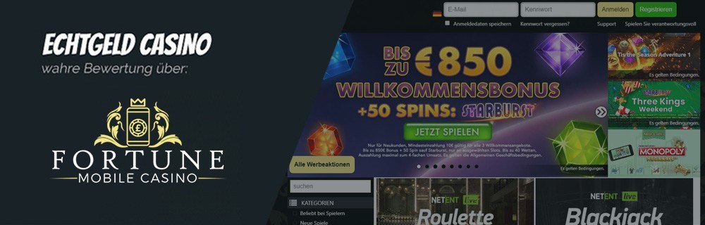 Fortune Mobile Casino Erfahrungen
